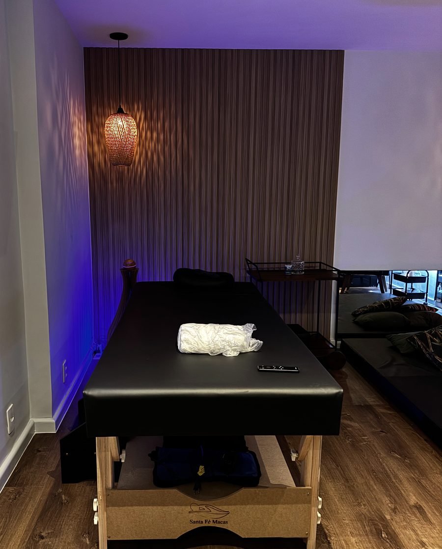 Maca preparada em sala reservada